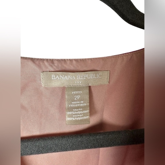 Banana Republic Floral Sleeveless Wrap Dress Red Purple Print Belted Petite 2P - Picture 3 of 6